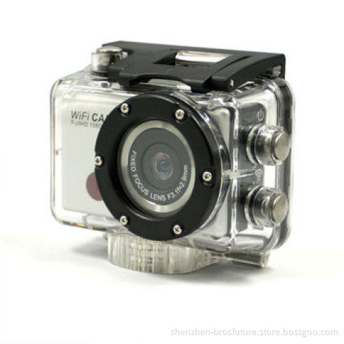 Helmet WiFi Mini Camcorders, FHD1080P at 30fps 1.5" LCD Screen, Waterproof, 60m